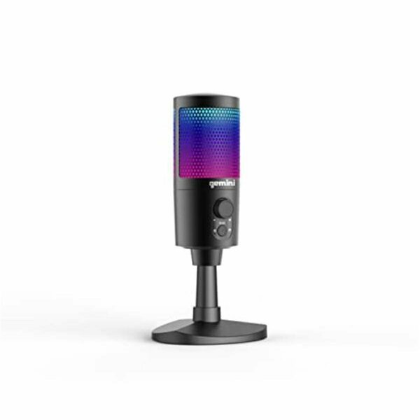 Gemini USB Digital Microphone with LED, Black GSM100USB